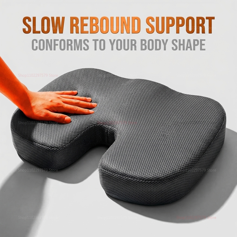 Hip Thrust Pad - Travel Seat Cushion Memory Foam U-Shaped