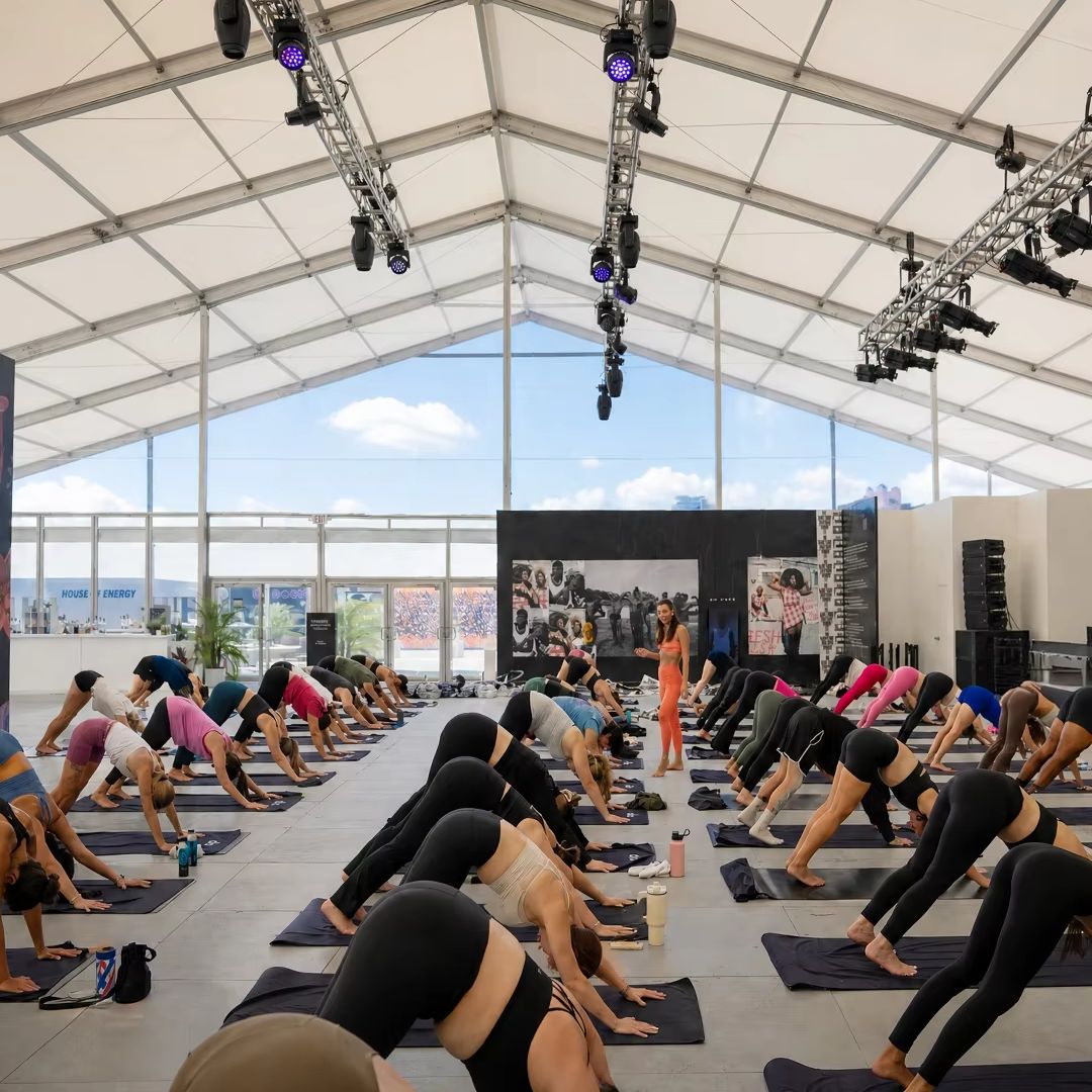 White Aluminum Atrium Tent Opt - Yoga Fitness Retreat ulasan dan harga