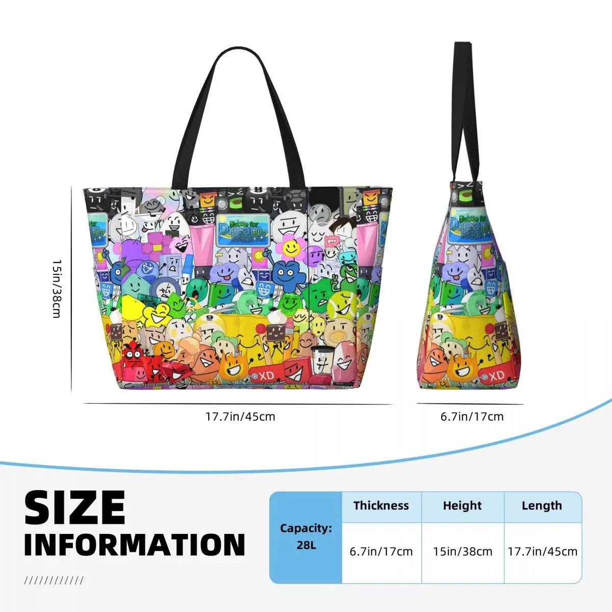BFDI Group Picture Beach Tote  - Yoga Fitness Group ulasan dan harga