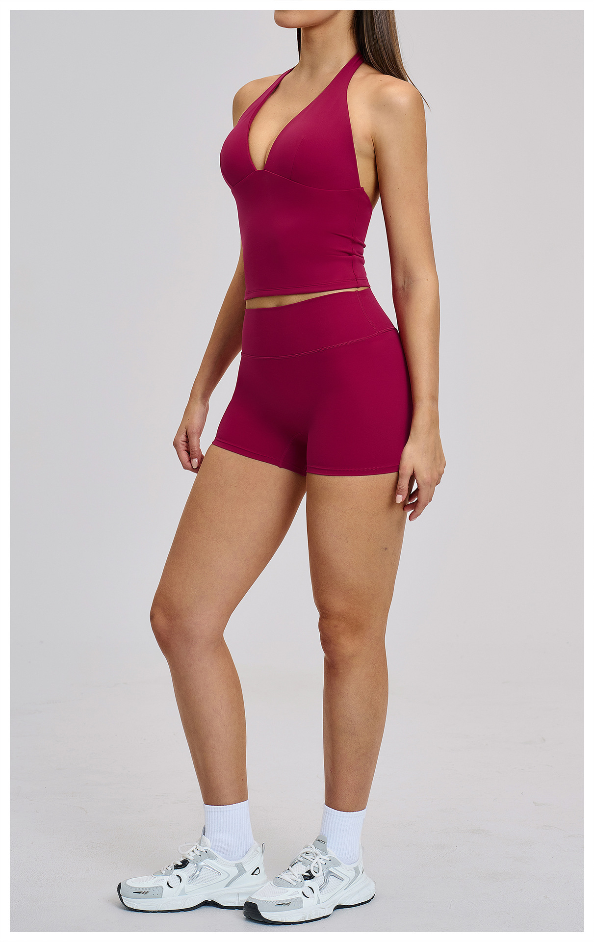 Sexy V-Neck Beautiful Back Hig - Yoga Fitness For Men ulasan dan harga
