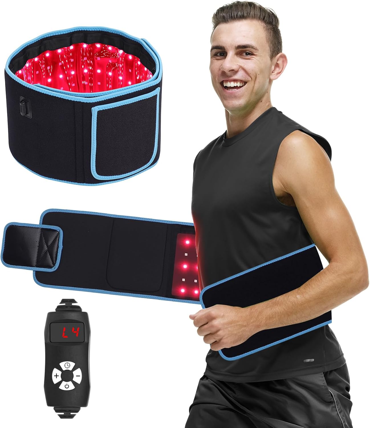 LED Phototherapy Massage Belt  - Weight Lifting Belt ulasan dan harga