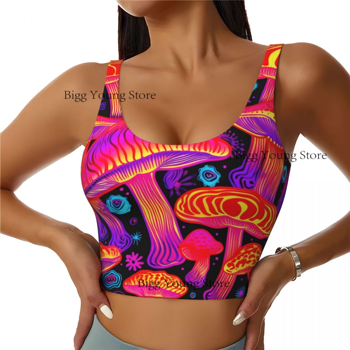 Group Mushrooms Basic Tops Wom - Yoga Fitness Group ulasan dan harga