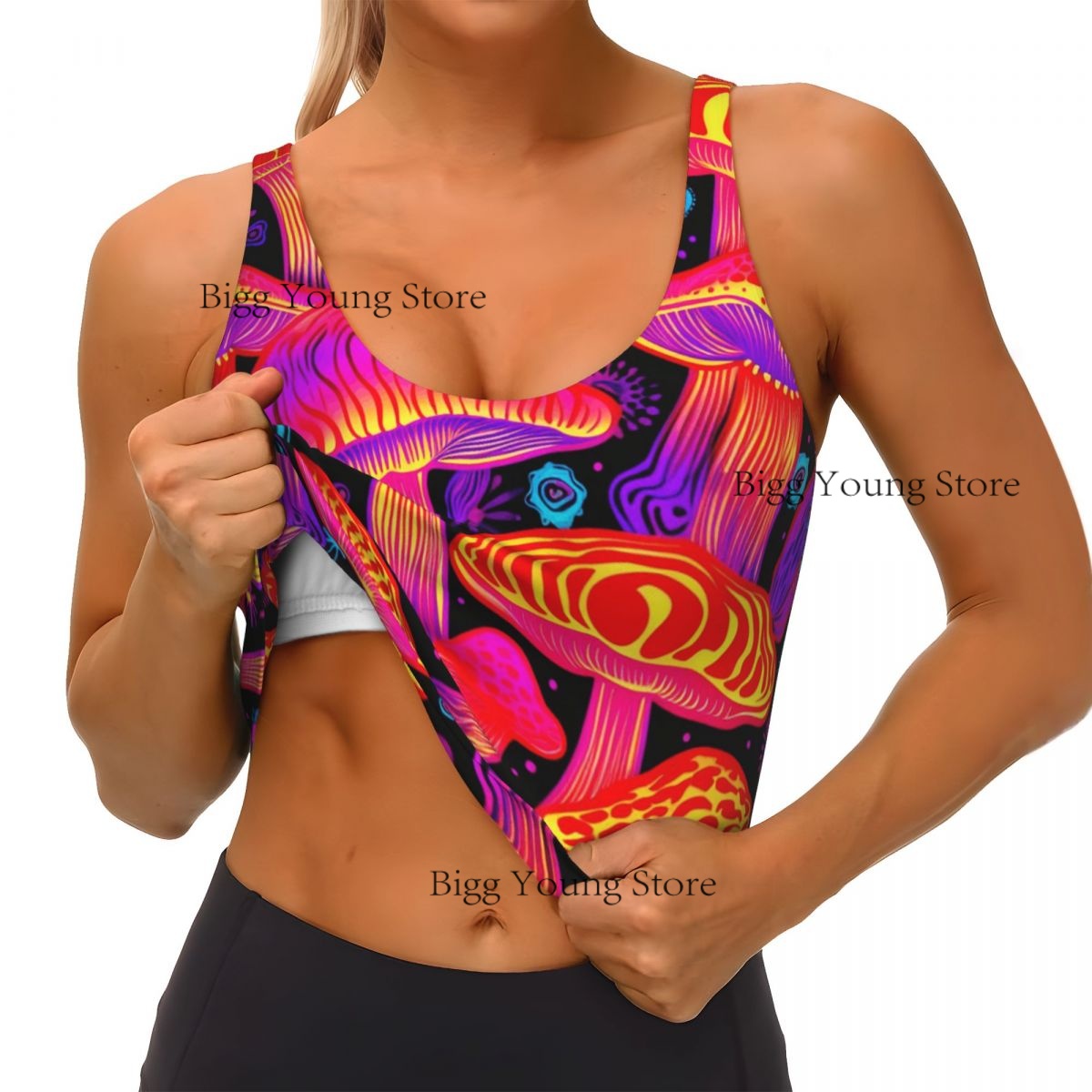 Group Mushrooms Basic Tops Wom - Yoga Fitness Group ulasan dan harga