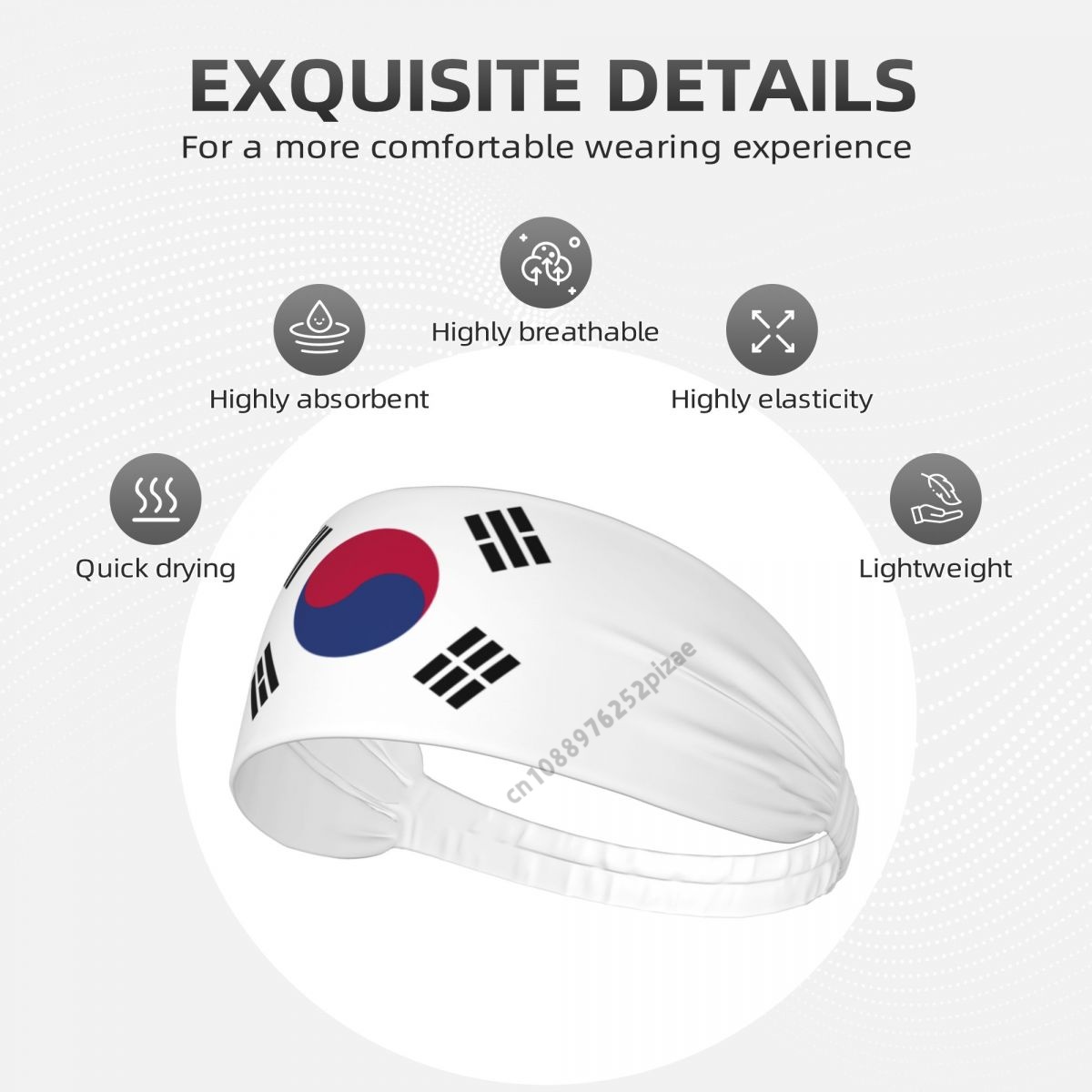 South Korea Flag Men Women Ban - Yoga Fitness For Men ulasan dan harga