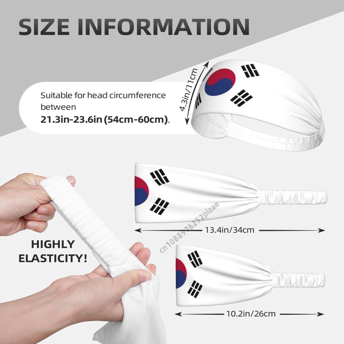 South Korea Flag Men Women Ban - Yoga Fitness For Men ulasan dan harga
