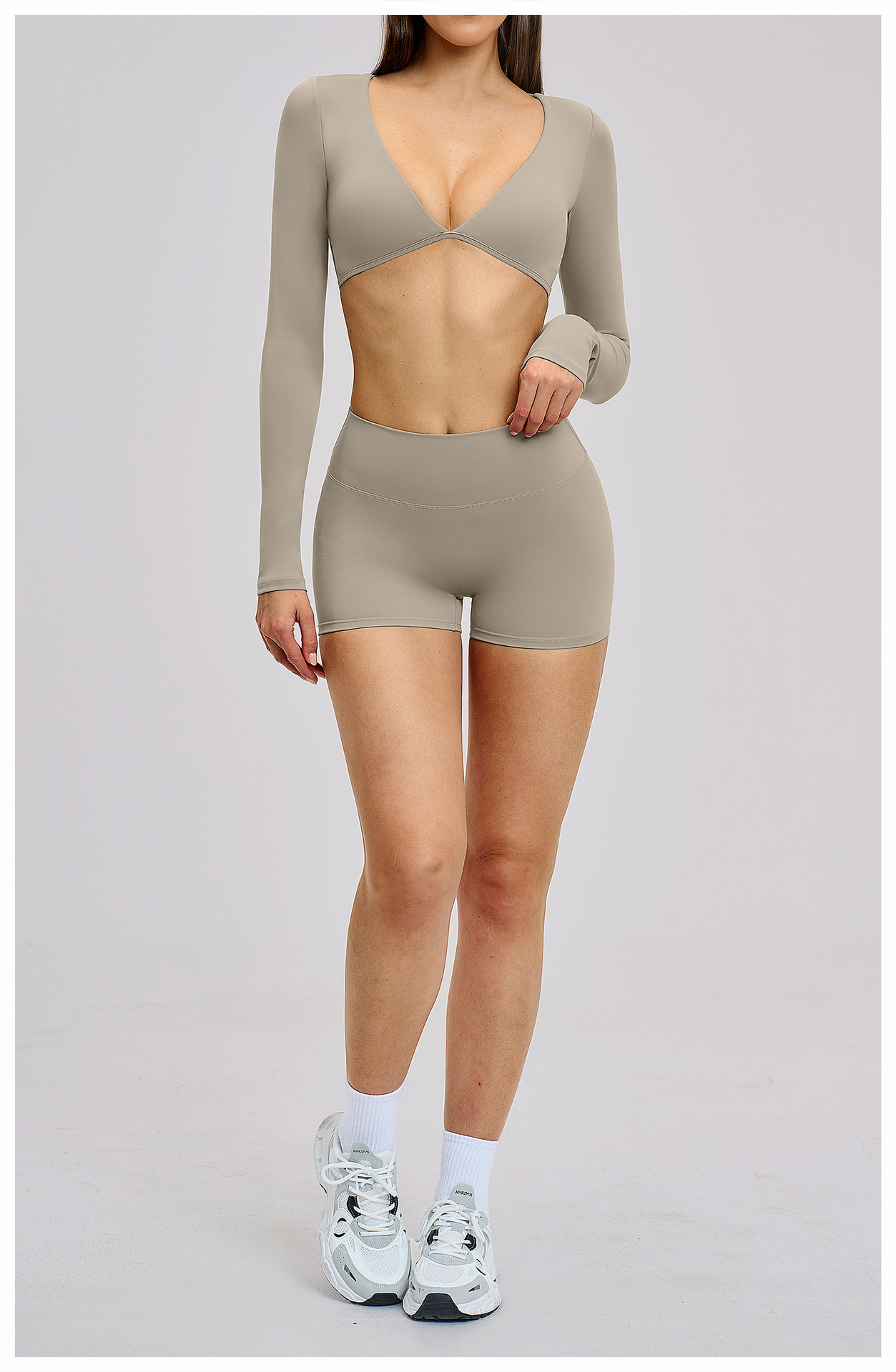 Sexy V-Neck Beautiful Back Hig - Yoga Fitness For Men ulasan dan harga