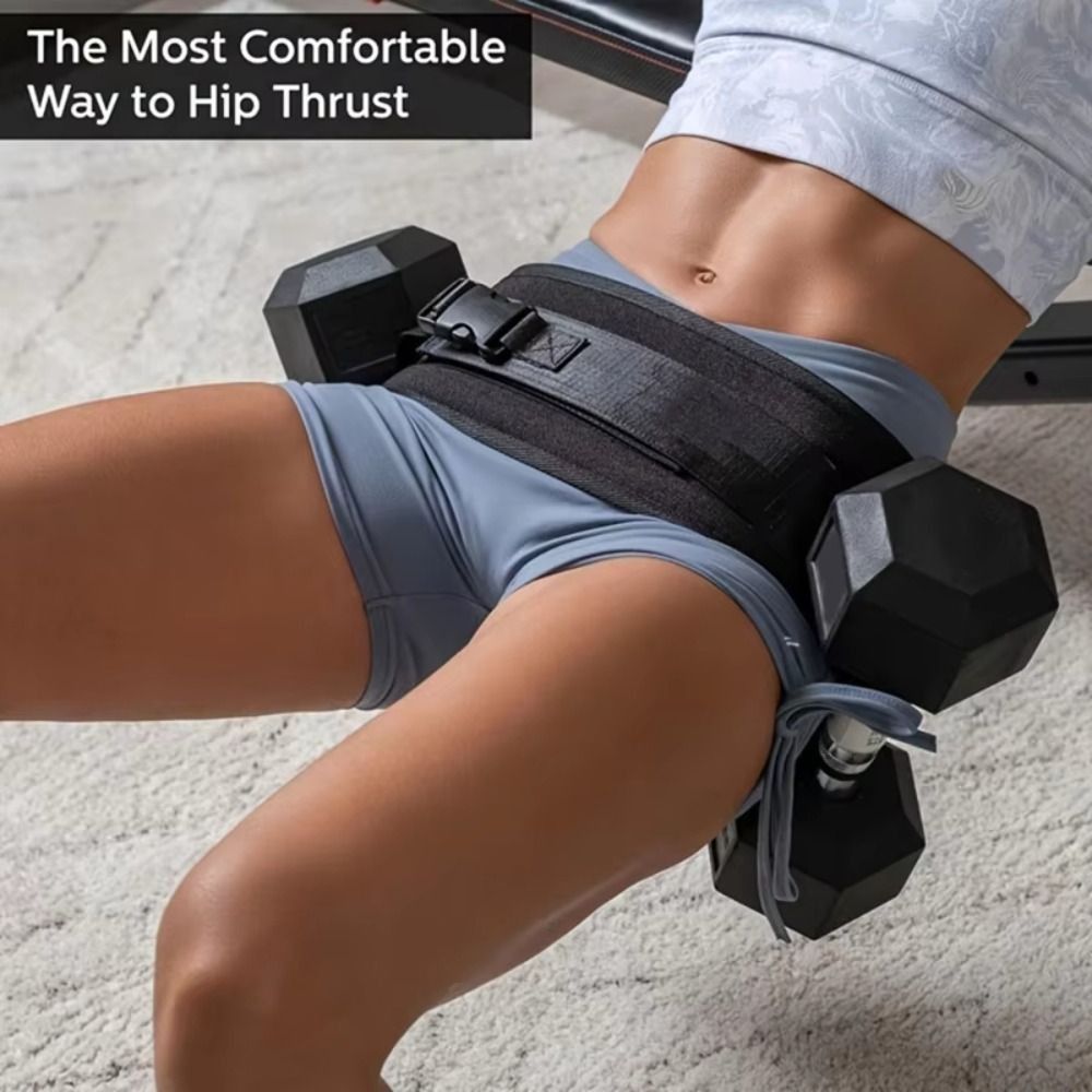 Non Slip Dumbbell Weight Belt  - Hip Thrust Pad ulasan dan harga