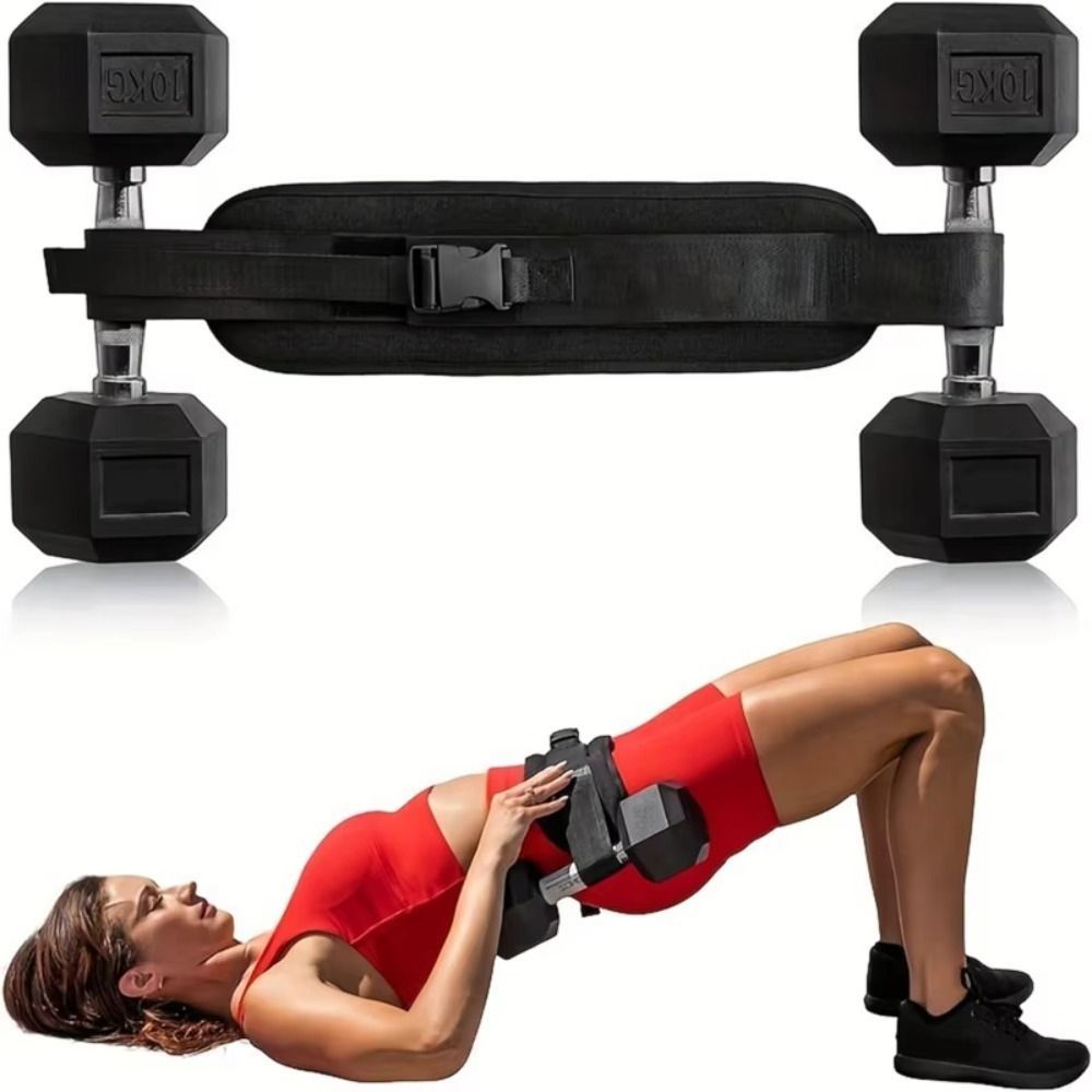 Non Slip Dumbbell Weight Belt  - Hip Thrust Pad ulasan dan harga