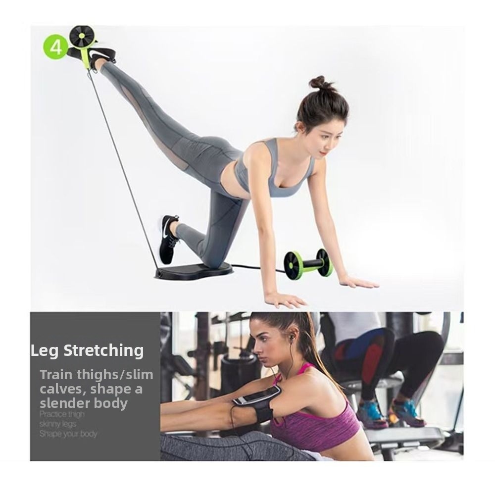 Double Roller Abdominal Muscle - Ab Wheel Roller ulasan dan harga