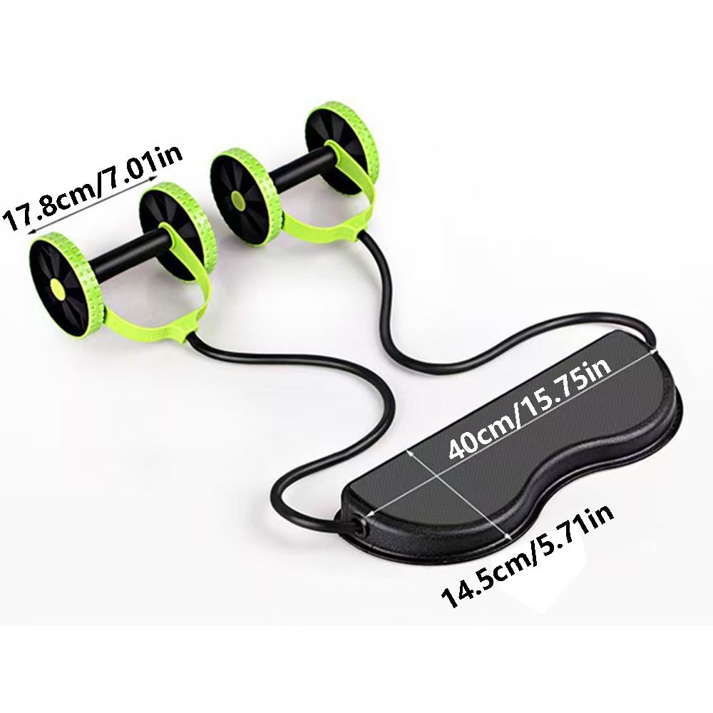 Double Roller Abdominal Muscle - Ab Wheel Roller ulasan dan harga