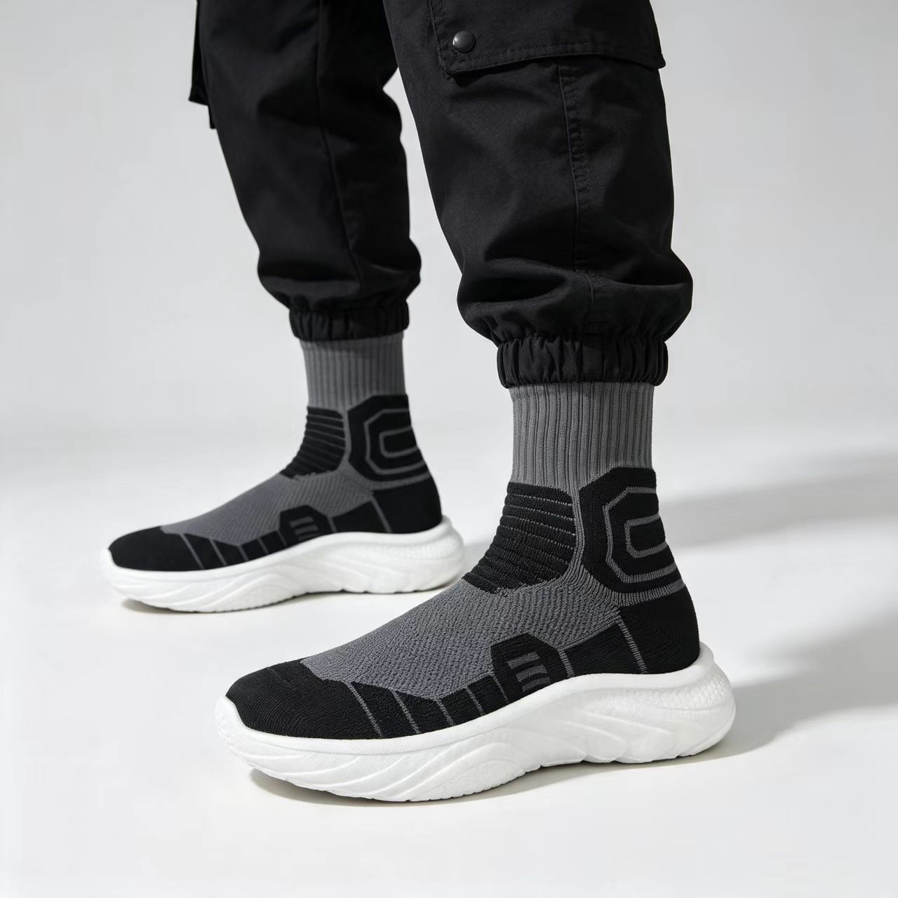 Men High‑Top Sock Training Sho - Yoga Fitness For Men ulasan dan harga