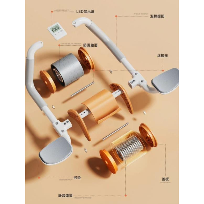 New Automatic Rebound Support  - Ab Wheel Roller ulasan dan harga